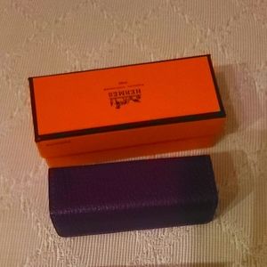 Hermes lipstick holder with mirror
